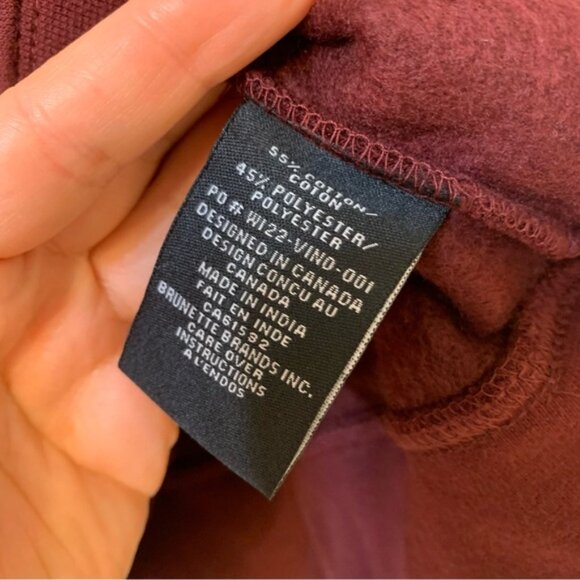 Brunette The Label Core Crew BLONDE Winetasting Burgundy S/M NWT - Picture 6 of 11